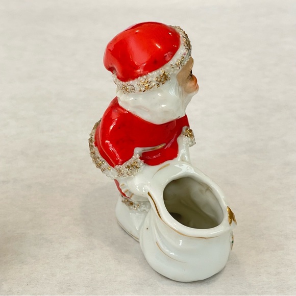 Vintage Spaghetti Santa Planter Figurine & Cherub Baby Angels Christmas - Picture 8 of 15